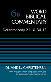 Deuteronomy 21:10-34:12 cover image