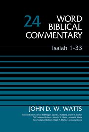Isaiah. 1-33 cover image