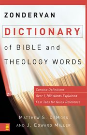 Zondervan dictionary of Bible and theology words cover image