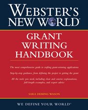 Webster's new world grant writing handbook cover image