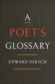 A poet's glossary cover image