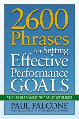 Umschlagbild für 2600 Phrases for Setting Effective Performance Goals