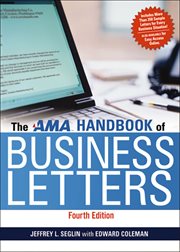 The AMA handbook of business letters cover image