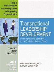 Transnational leadership development. Tools and worksheets for uncovering values and improving communication, appendix 1 cover image
