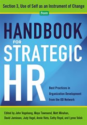Handbook for strategic hr - section 3. Use of Self as an Instrument of Change cover image
