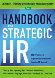 Handbook for strategic hr - section 4. Thinking Systematically and Strategically cover image