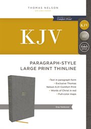 KJV, Paragraph-style Large Print Thinline Bible : style Large Print Thinline Bible cover image