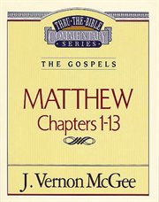 Matthew. Chapters 1-13 cover image