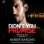 Didn't you promise cover image