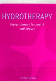 Hydrotherapy : water therapy for health and beauty cover image