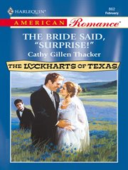 The bride said, 'Surprise!' cover image