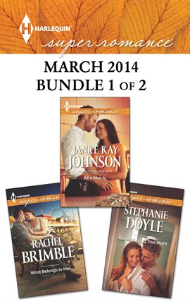 Cover image for Harlequin Superromance March 2014 - Bundle 1 of 2