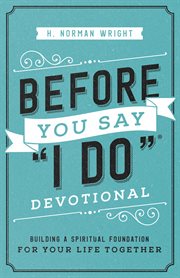 Before you say "I do" devotional cover image