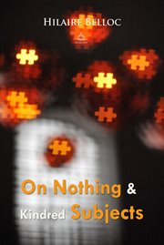 On nothing & kindred subjects cover image