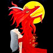 The woman and the dragon cover image