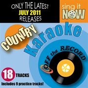July 2011 country hits karaoke cover image
