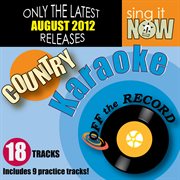 August 2012 country hits karaoke cover image
