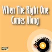 When the right one comes along - single cover image