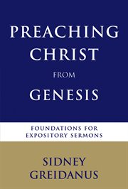 Preaching christ from genesis cover image