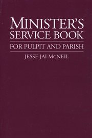 Minister's service book cover image