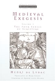 Medieval exegesis, volume 1 cover image