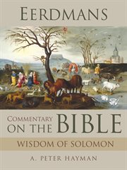 Eerdmans commentary on the bible: wisdom of solomon cover image