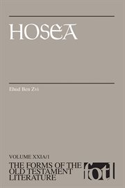 Hosea : Forms of the Old Testament Literature cover image