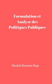 Formulation et analyse des politiques publiques cover image