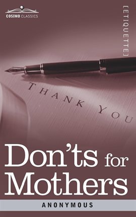Cover image for Don'ts for Mothers