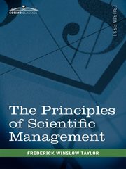 The principles of scientific management cover image