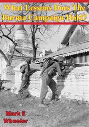 What lessons does the burma campaign hold? cover image