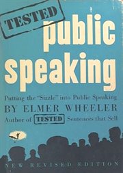 Elmer Wheeler's tested public speaking: by Elmer Wheeler cover image
