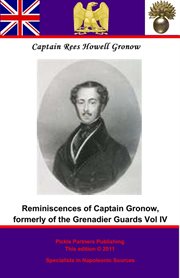 Captain gronow's last recollections cover image