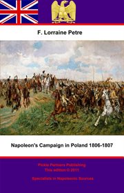 Napoleon's campaign in poland 1806-1807 cover image