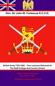 The british army 1793-1802 cover image