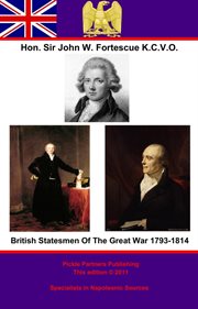 British statesmen of the great war 1793-1814 cover image