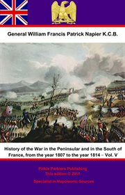 History of the war in the peninsular and in the south of france, volume v cover image