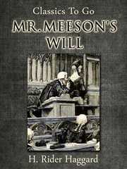Mr. Meeson's will: a novel cover image