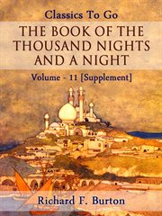 The book of the thousand nights and a night - volume 11 [supplement] cover image