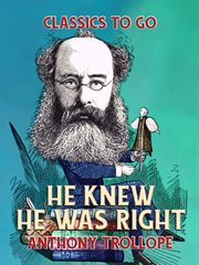 He knew he was right cover image