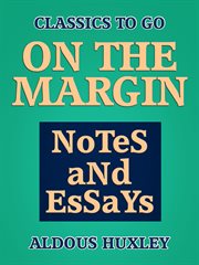On the margin: notes and essays cover image