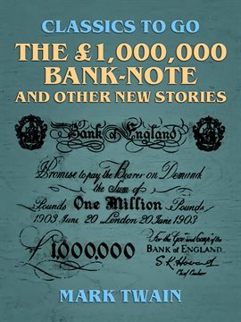 Cover image for The £1,000,000 bank-note, and other new stories