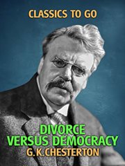 Divorce versus democracy cover image