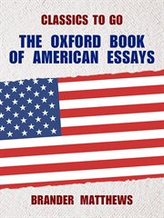 The Oxford book of American essays cover image