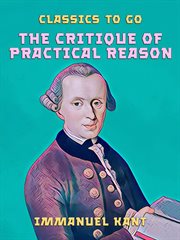The critique of practical reason cover image