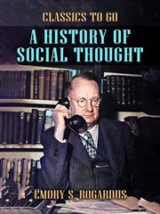 A history of social thought cover image
