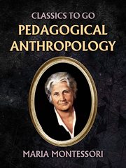 Pedagogical anthropology cover image