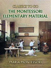 The Montessori elementary material cover image
