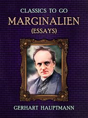 Marginalien (Essays) cover image