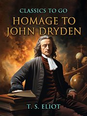 Homage to John Dryden cover image